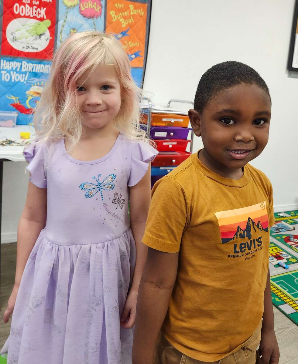 Friends in the classroom